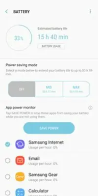 Samsung Device Maintenance android App screenshot 2